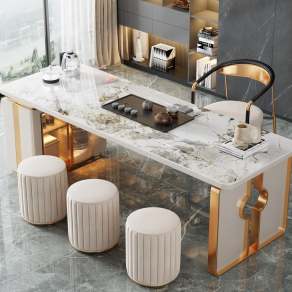 现代茶桌椅组合3D模型下载